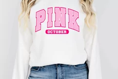 Pink October SVG, In October we wear pink SVG, Breast Cancer Product Image 2