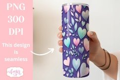 BUNDLE hearts tumbler wraps PNG sublimation Valentine&#039;s day Product Image 13