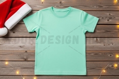 Mint green t-shirt mockup design Product Image 1