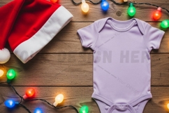 Holiday themed baby onesie t-shirt mockup Product Image 1