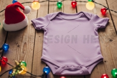 Holiday themed baby onesie t-shirt mockup design Product Image 1