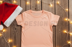 Holiday themed blank t-shirt mockup Product Image 1