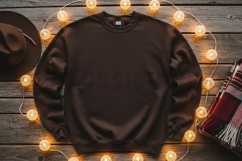 Cozy brown sweatshirt mockup Product Image 1