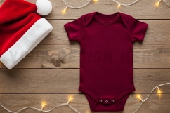 Christmas-themed baby onesie mockup design Product Image 1
