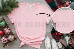 Pink t-shirt christmas mockup design Product Image 1