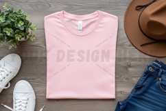 Casual outfit with yellow t-shirt mockup design Product Image 1