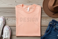 Peach t-shirt mockup design Product Image 1