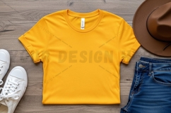 Bright yellow t-shirt mockup Product Image 1