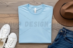 Light blue t-shirt mockup design Product Image 1