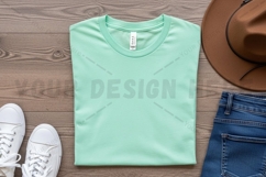 Mint green t-shirt mockup Product Image 1