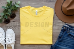 Bright yellow t-shirt mockup design Product Image 1