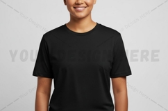 Classic black t-shirt mockup design Product Image 1