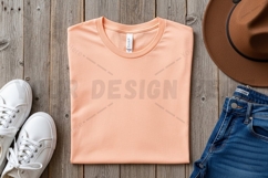 Peach t-shirt mockup Product Image 1
