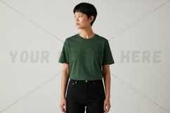 Green t-shirt mockup design Product Image 1