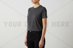 Modern dark grey t-shirt mockup design Product Image 1