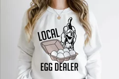 Local Egg Dealer SVG, Egg Dealer SVG, Chicken SVG Product Image 1
