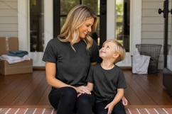 Matching black t-shirt mockup design Product Image 1