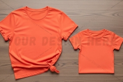 Bright orange t-shirt mockup design Product Image 1
