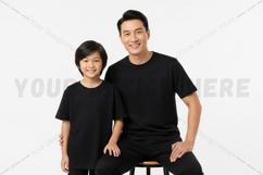 Black t-shirt mockup design Product Image 1