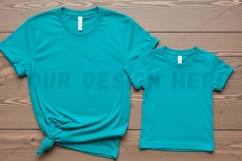 Turquoise t-shirt mockup design Product Image 1