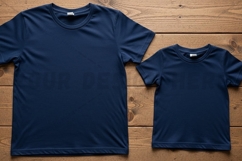 Navy blue t-shirt mockup design Product Image 1