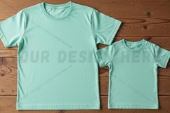 Mint green t-shirt mockup design Product Image 1