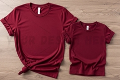 Maroon t-shirt mockup design Product Image 1