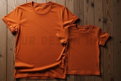 Bright orange t-shirt mockup design Product Image 1