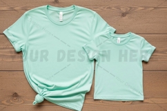 Mint green t-shirt mockup design Product Image 1