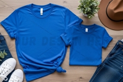 Blue t-shirt mockup design Product Image 1