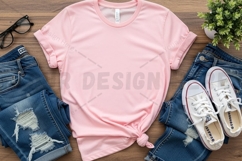 Pink t-shirt mockup design Product Image 1