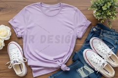 Lilac t-shirt mockup Product Image 1