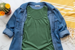 Green t-shirt mockup Product Image 1