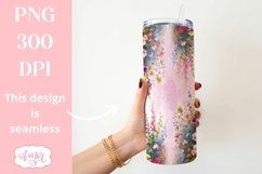 Garden of wildflowers tumbler PNG | Customizable PNG design Product Image 2