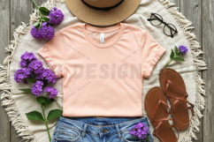 Light blue hoodie mockup design Product Image 1
