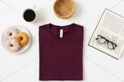 Men's grey hooded sweatshirt mockup Product Image 1