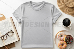 Bright orange hoodie t-shirt mockup design Product Image 1