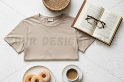 Tan hooded sweatshirt mockup design Product Image 1