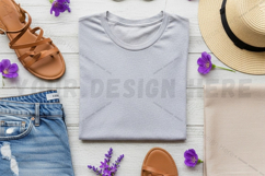 Casual cream hoodie with distressed mockup Product Image 1