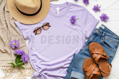 Casual pastel pink hoodie with mockup design Product Image 1