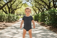 Baby black t-shirt mockup Product Image 1