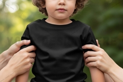 Kids black t-shirt mockup Product Image 1