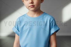 Light blue kids t-shirt mockup Product Image 1