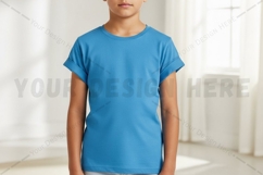 Blue t-shirt mockup design Product Image 1