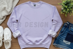 Lilac sweatshirt mockup design Product Image 1