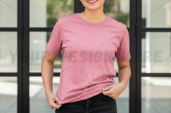Pink t-shirt mockup design Product Image 1