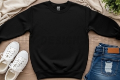 Classic black t-shirt mockup design Product Image 1