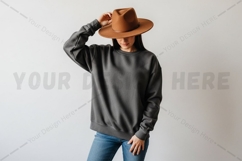 Stylish grey t-shirt mockup design Product Image 1