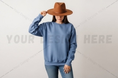 Stylish blue t-shirt mockup design Product Image 1