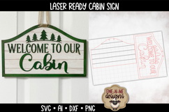 Cabin SVG File for Laser Cutting | Laser Cut Sign SVG Product Image 2
